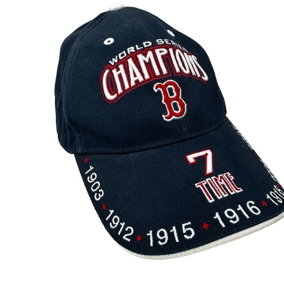 Boston Red Sox 7 Time World Series Champions Collector's Baseball Hat - Picture 3 of 8